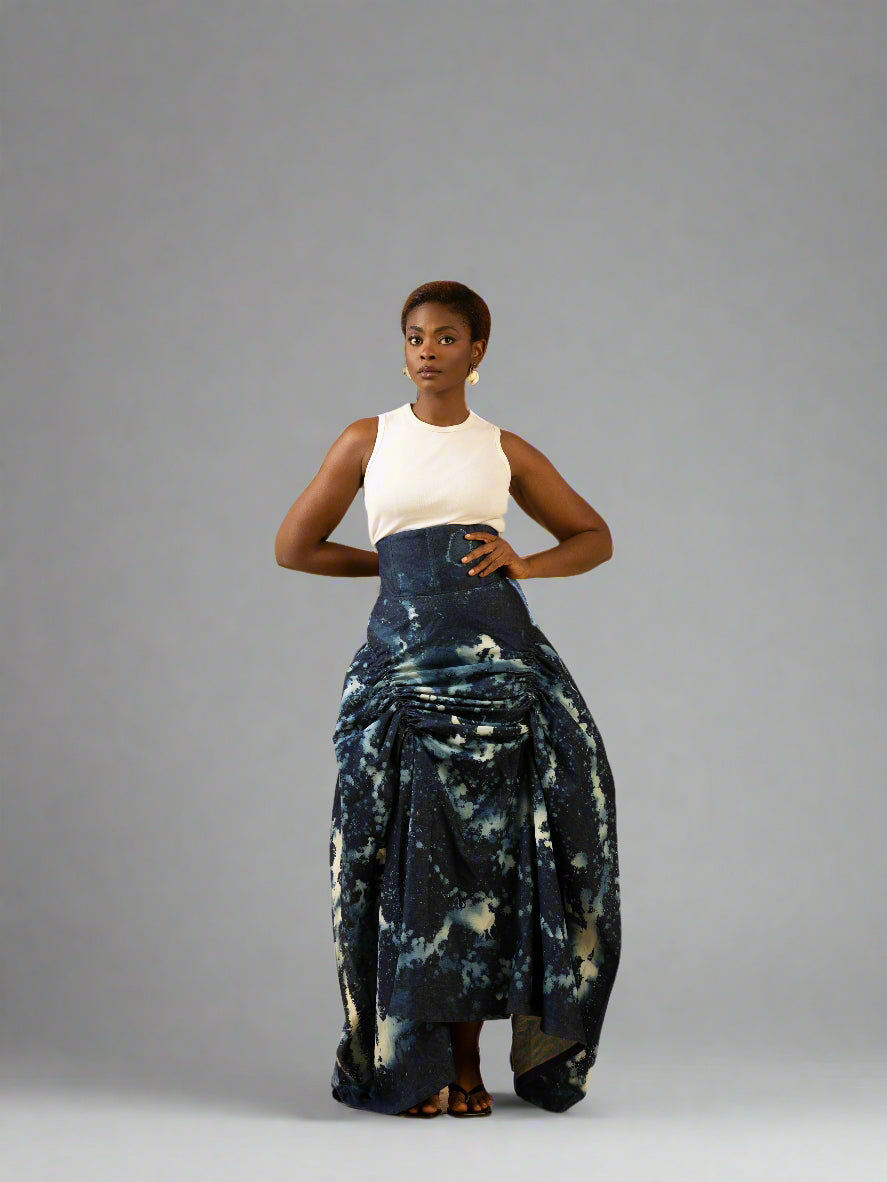 Acid Wash Eda Skirt