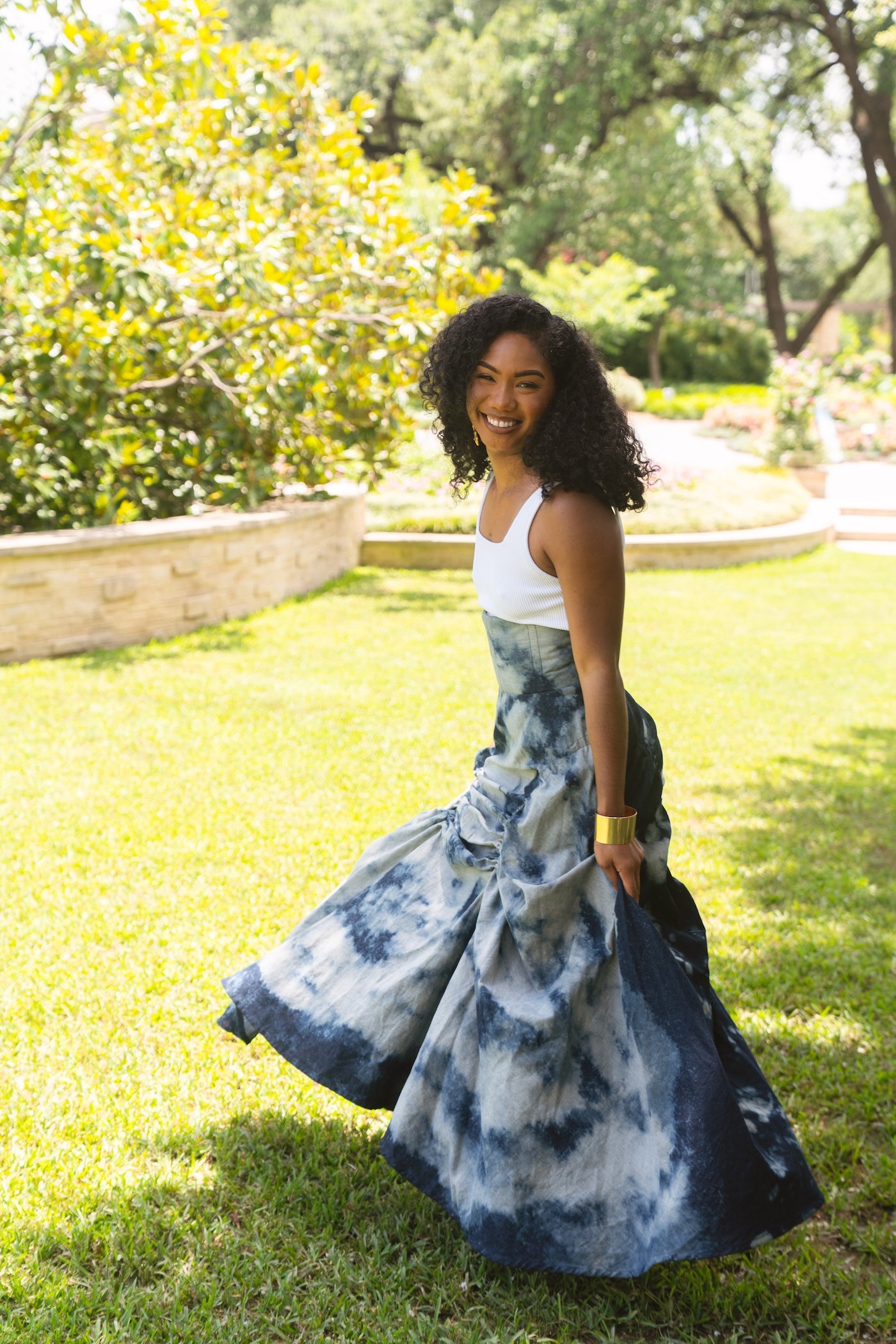 Acid Wash Eda Skirt