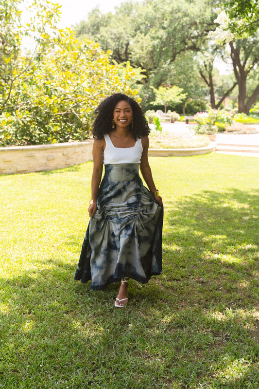 Acid Wash Eda Skirt