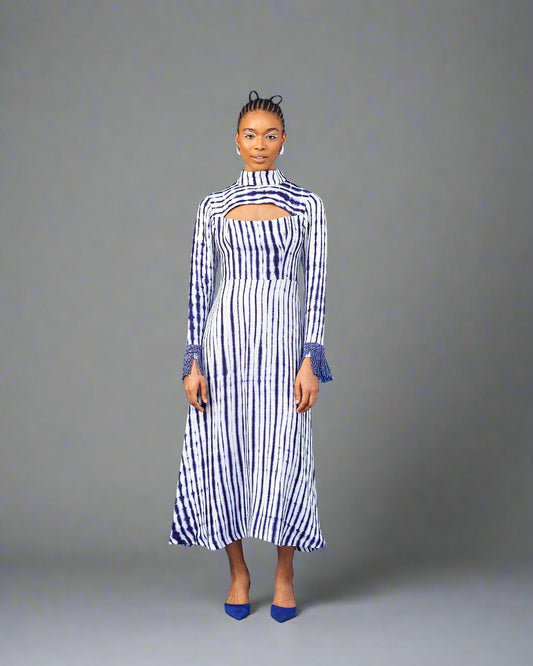 Iyun Fringe Peekaboo Dress