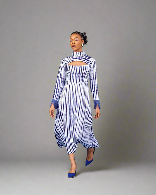 Iyun Fringe Peekaboo Dress